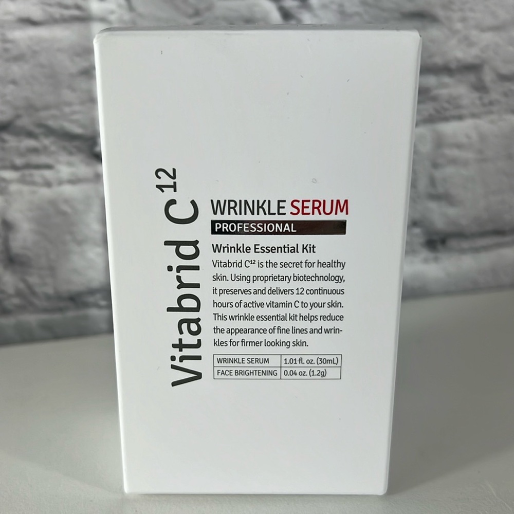 NEW Vitabrid C12 wrinkle serum wrinkle essential kit and face brightening